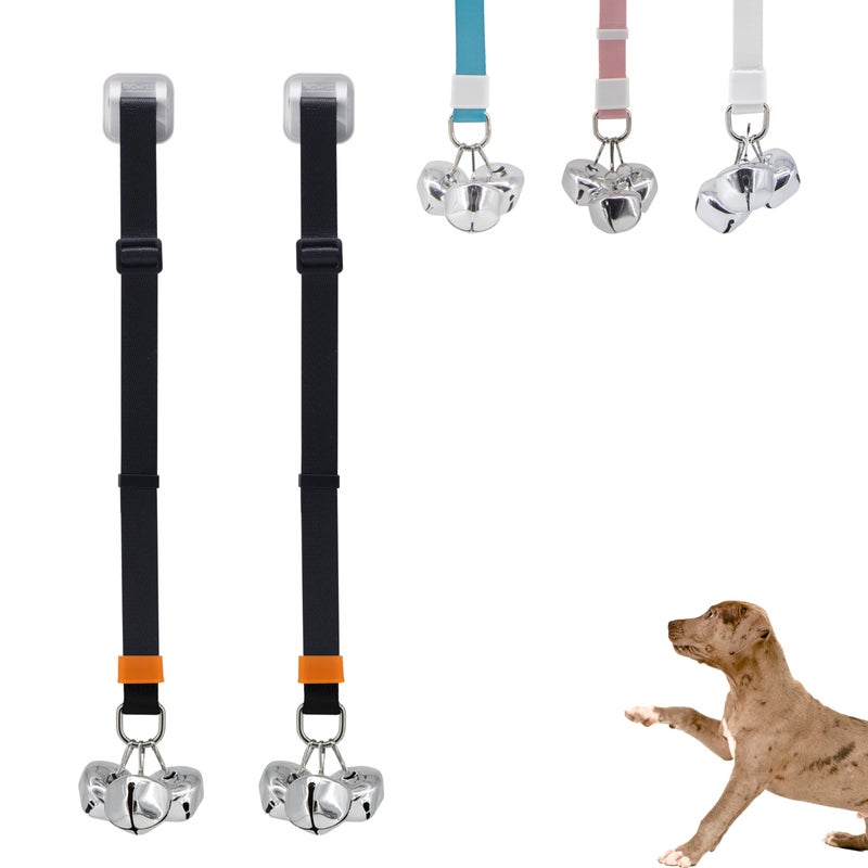 SVD.PET SVDPET 2Pack Puppy Bell Doorbells Dog Bells for Potty Training Attach to doorknob or Anywhere Near the Door Length and Height Adjustable Black - Image 3