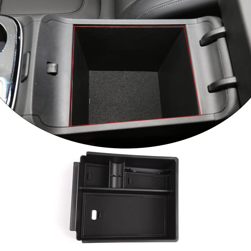 PIUGILH Center Console Organizer for 2022 2023 2024 Hyundai Santa CruzTucson NX4 Armrest Box ABS Material Tray Insert Organizer Glove Pallet Interior Accessories Automatic Transmission Only