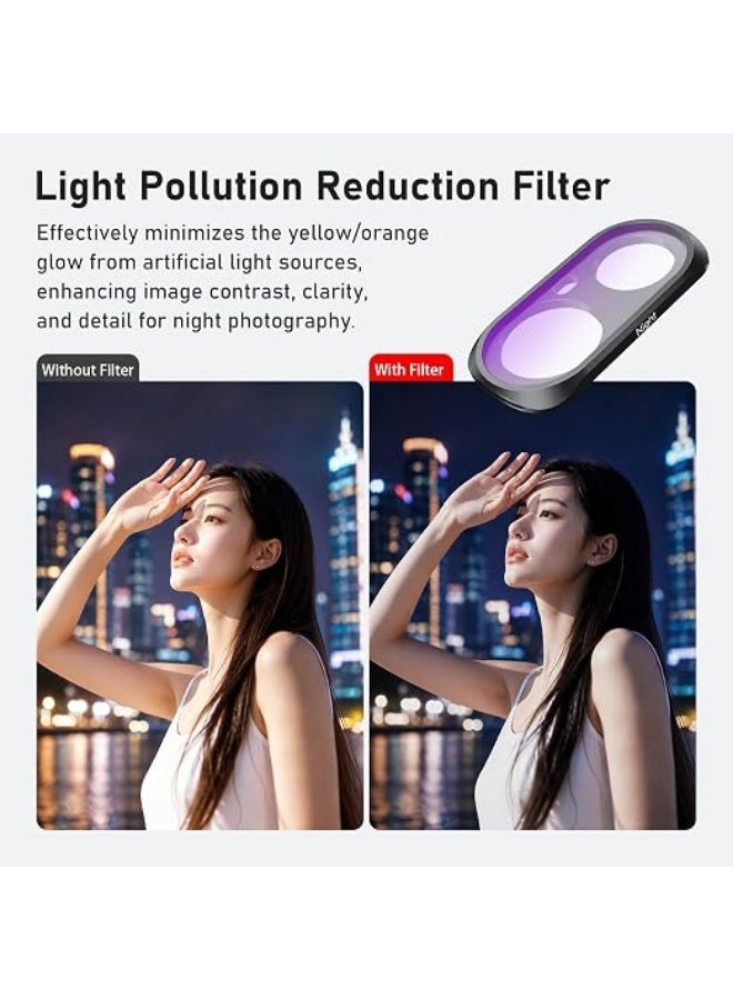 CYNOVA Luna Ultra Filters Kit for Insta360 Luna Ultra Accessories, 7-Piece | Include Adjustable CPL, UV, Black Mist 1/4, ND8, ND16, ND32 & Light Pollution Filters, Magnetic Quick-Release Lens Filter Set - Image 4