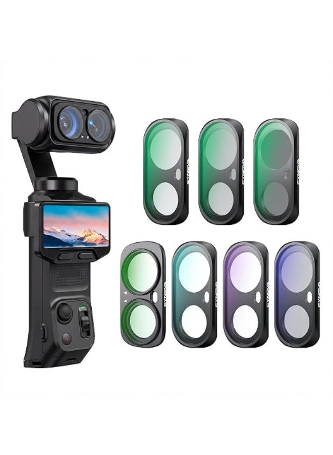 CYNOVA Luna Ultra Filters Kit for Insta360 Luna Ultra Accessories, 7-Piece | Include Adjustable CPL, UV, Black Mist 1/4, ND8, ND16, ND32 & Light Pollution Filters, Magnetic Quick-Release Lens Filter Set - Image 1