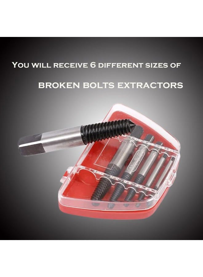 Rongon Damaged Screw Extractor Sets Remover for Stripped Head Screws Nuts & Bolts Drill Bit Tools Gifts for Men and Women Silver - Image 4