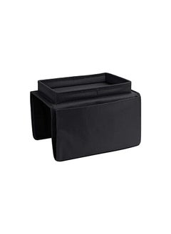 The Bros Sofa Armrest Organizer with Cup Holder Tablet Book Magazines Drinks Holder Pouch Tray Chair Arm TV Remote Holder for Recliner Couch Armchair Caddy Bedside Storage Pockets Bag for Cellphone  - Image 4