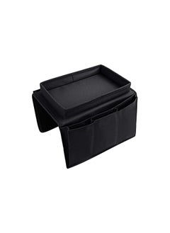 The Bros Sofa Armrest Organizer with Cup Holder Tablet Book Magazines Drinks Holder Pouch Tray Chair Arm TV Remote Holder for Recliner Couch Armchair Caddy Bedside Storage Pockets Bag for Cellphone  - Image 3