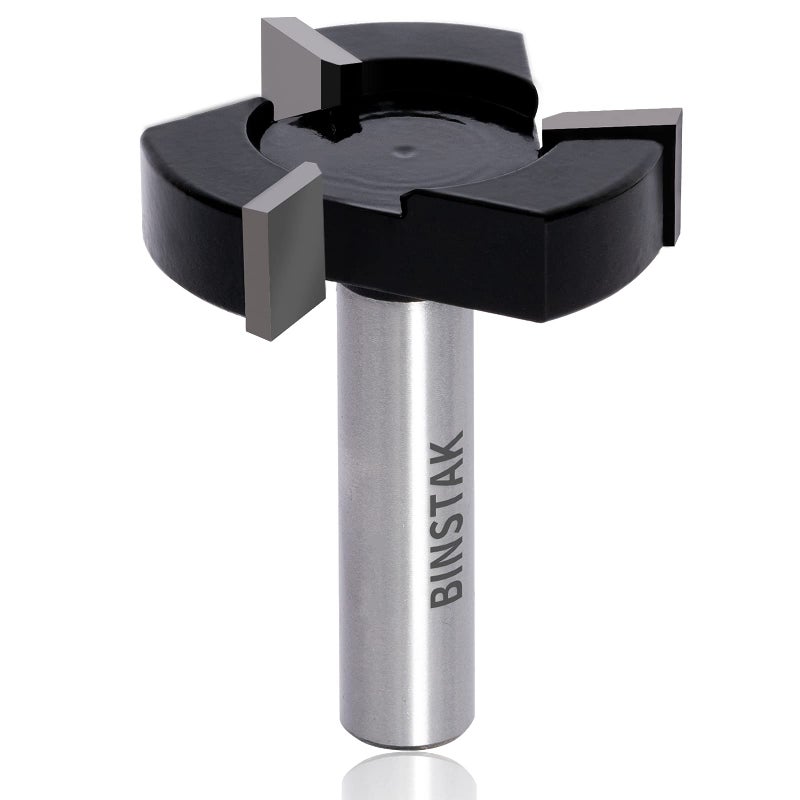 BINSTAK CNC Spoilboard Surfacing Router Bits, 1/2 inch Shank 2 inch Cutting Diameter, Slab Flattening Router Bit Planing Bit Wood Milling Cutter Planer Woodworking Tool by BINSTAK (Carbide) - Image 1