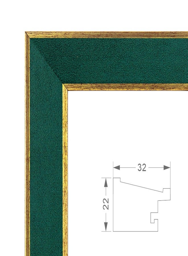 euwazram Suede A3 Frame - Single Frame, Elegant Green A3 Picture Frame, A3 Poster Frame for Artwork, Puzzles, Photos, Movie Posters, and Wall Display - Image 3