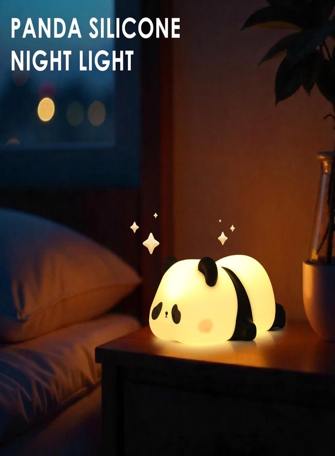 Gesto Rechargeable Silicone Sleeping Panda Night Light – 16 Color Changing LED Lamp with Remote| Dimmable & Timer Function | 4 Lighting Modes Cute Nightlight for Kids Room, Birthday Gift,Boys & Girls - Image 5