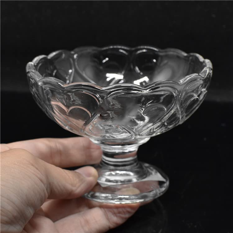 bellemax 250ML Ice Cream Glasses Cups Dishes for Desserts, Milkshake,Fruit and Pudding Glass Serving Bowls, Perfect for Home, Restaurants and Parties Dishwasher Safe (Set of 6) (BX-02) - Image 4