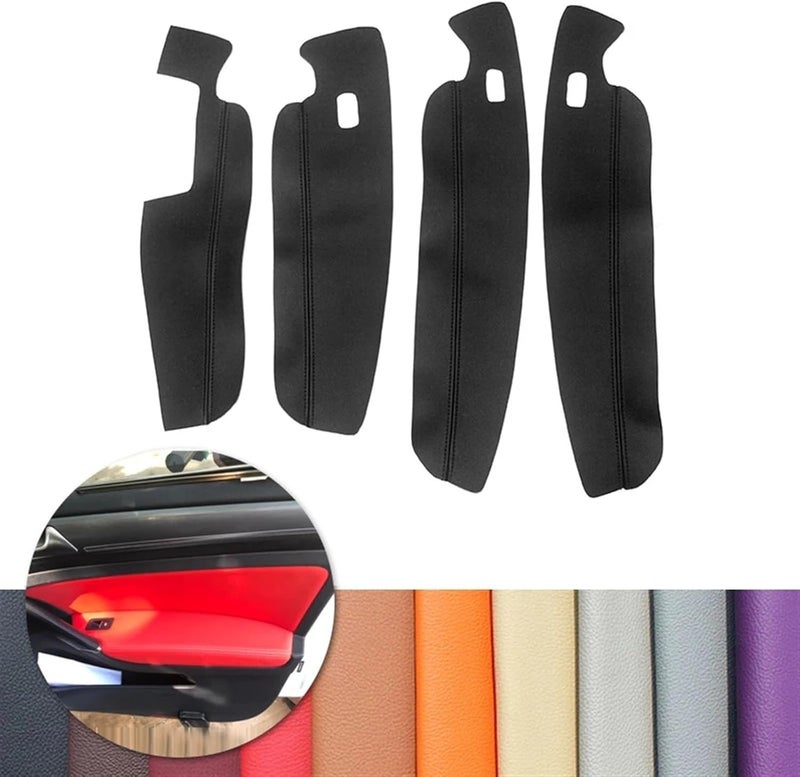 QASULER Microfiber Leather Door Panel Covers for VW Touran - Image 4