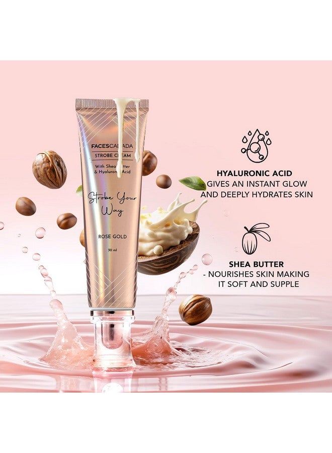 فاسيسكانادا FACES CANADA كريم ستروب - الخوخ، 30 جرام | برايمر + هايلايتر + مرطب | زبدة الشيا وحمض الهيالورونيك | ترطيب مكثف | بشرة ندية مشرقة خالية من العيوب | قاعدة مكياج مضيئة ومتوهجة - Image 4