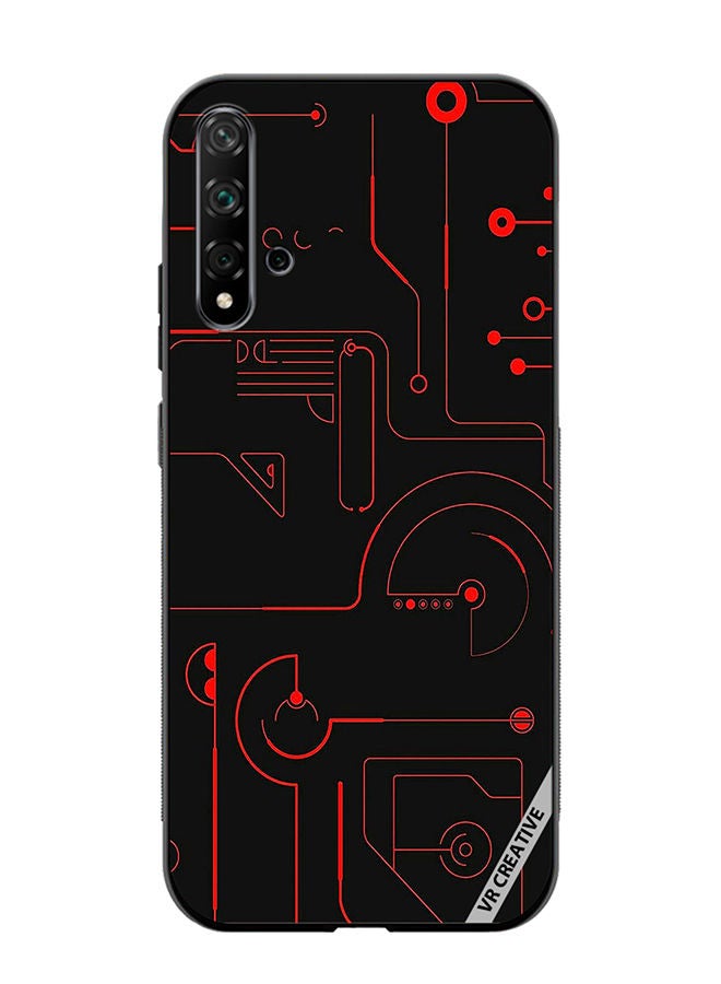 VR CREATIVE Protective Case Cover For Huawei Nova 5T Game Circuit Design Multicolour - Image 1