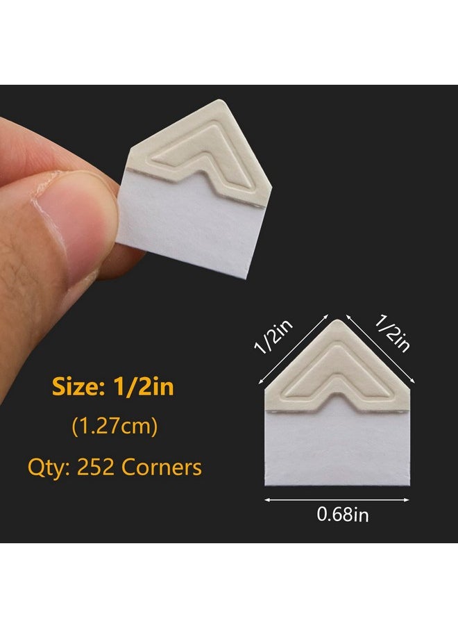 Lineco Ivory Acidfree 0.5 Archival Photo Corners Self Adhesive Pressure Sensitive Nonyellowing Mount Pictures Without It Touching Tape Scrapbooking Diy Displaying Pictures. (Pack Of 252)  - Image 5