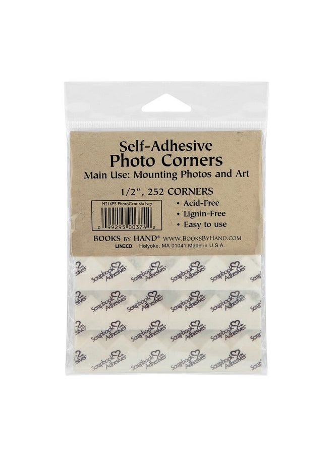 Lineco Ivory Acidfree 0.5 Archival Photo Corners Self Adhesive Pressure Sensitive Nonyellowing Mount Pictures Without It Touching Tape Scrapbooking Diy Displaying Pictures. (Pack Of 252)  - Image 2