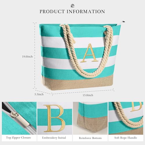 YOOLIFE Teacher Gifts - Unique Birthday & Appreciation Gifts, Canvas Beach Tote Bag - Image 3