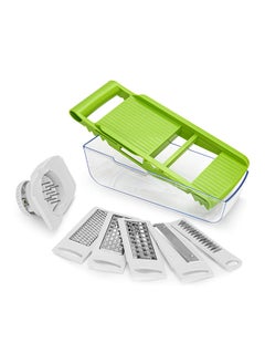 Fissman Adjustable Mandoline Slicer With Container 32x14x9cm And 5 Blades Abs+Stainless Steel  - Image 3