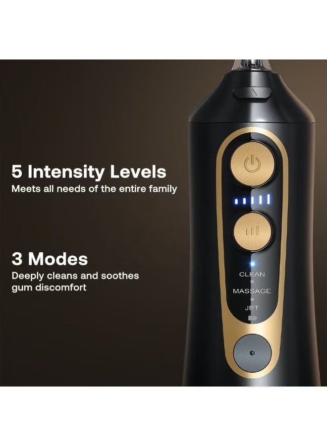 Bitvae C6 Large Capacity Water Dental Flosser for Teeth, Rechargeable Cordless Oral Irrigator with 300ML Built in Tank, 3 Modes and 6 Jet Tips, IPX7 Waterproof for Home and Travel - Image 2