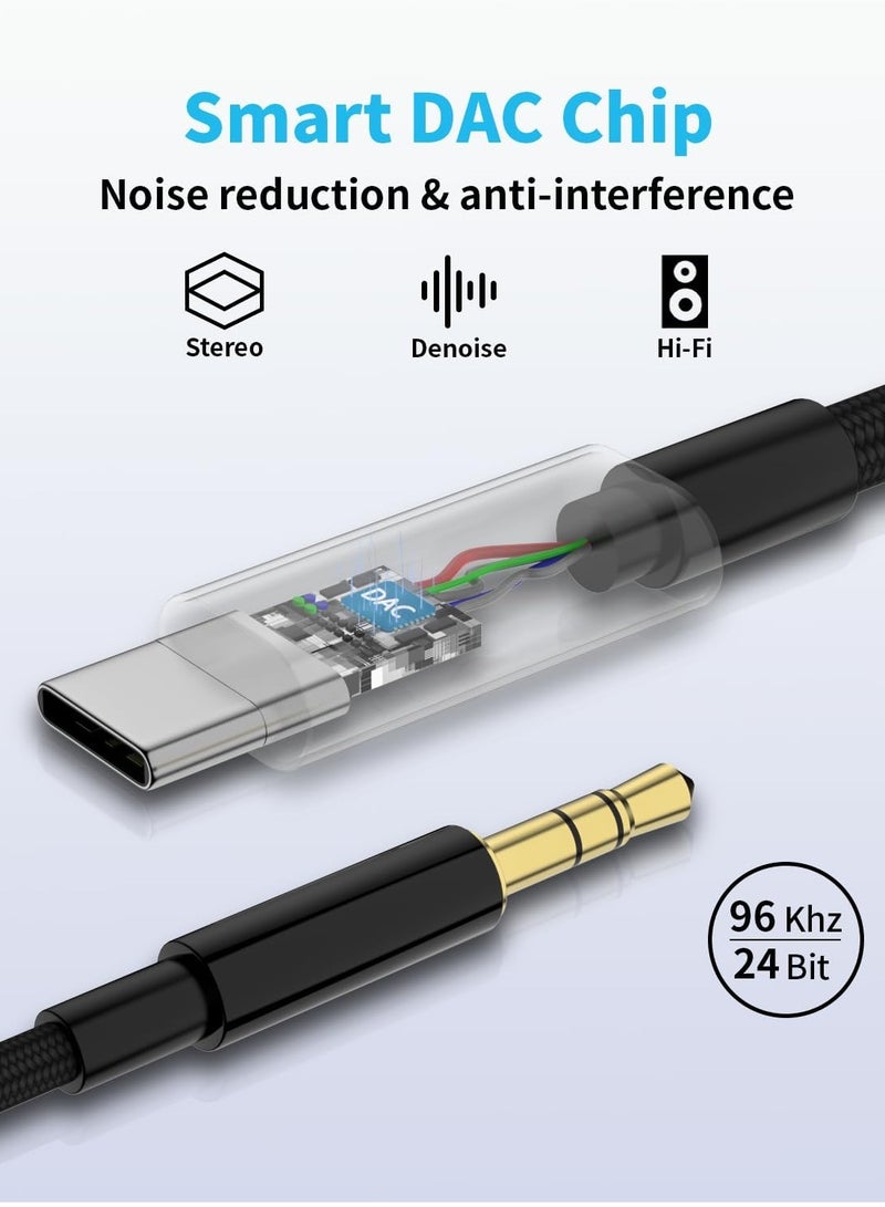 كابل محول من Type-C إلى AUX للسيارة ومكبر الصوت وسماعات الرأس - للهواتف المزودة بمنفذ Type-C - Image 5