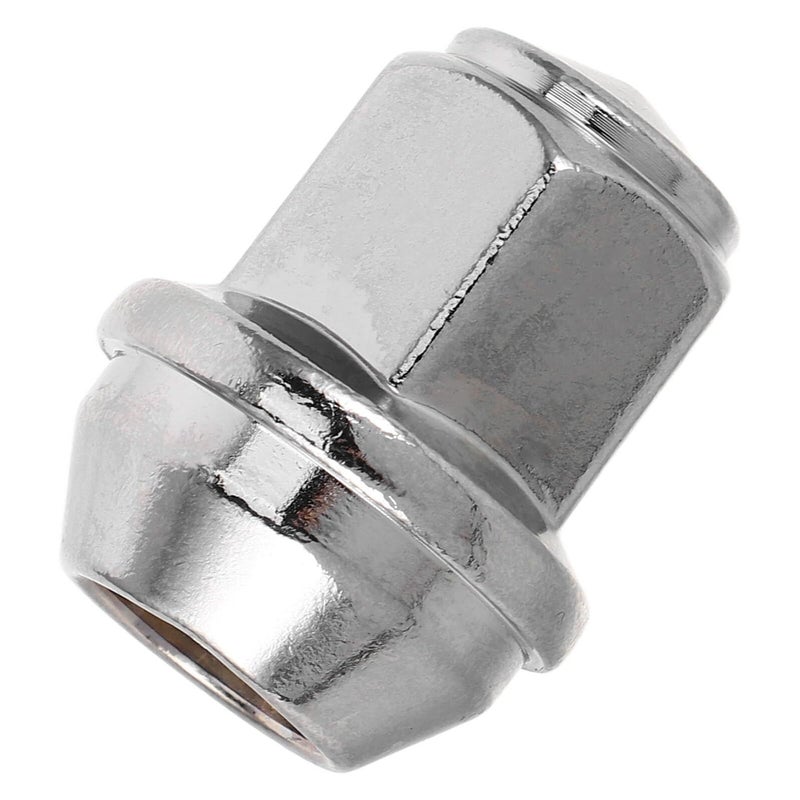 Silver Solid Wheel Lug Nuts 14x1 5 Thread Compatible with Ford Edge Model - Image 2