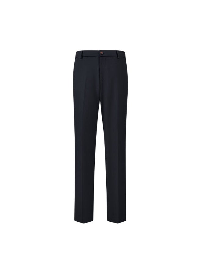 Ouding First Class Night Sky Blue Men's High Elasticity Wrinkle-free Wrinkle-resistant Easy Care Business Summer Long Pants Night Sky Blue 40 - Image 3