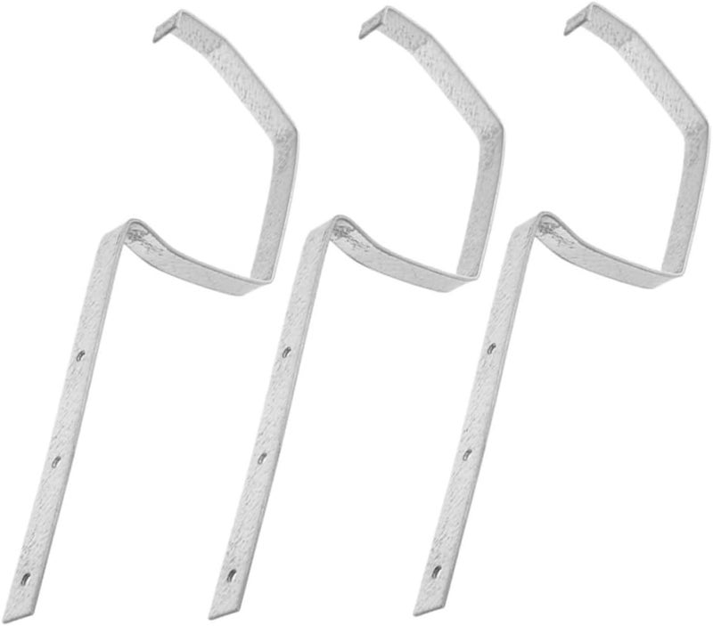 NUOBESTY 3pcs Weatherproof Heavy Duty Gutter Support Brackets for Roof Drainage Durable Metal Gutter Hangers Easy Installation Reduces Maintenance Needs - Image 1