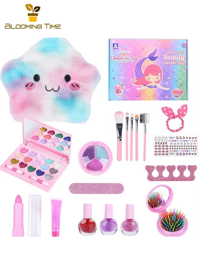 BLOOMING TIME Girls' Makeup Toys, Makeup Games, Healthy And Washable, Parent-Child Games, Portable Travel, Easy To Carry  - Image 1