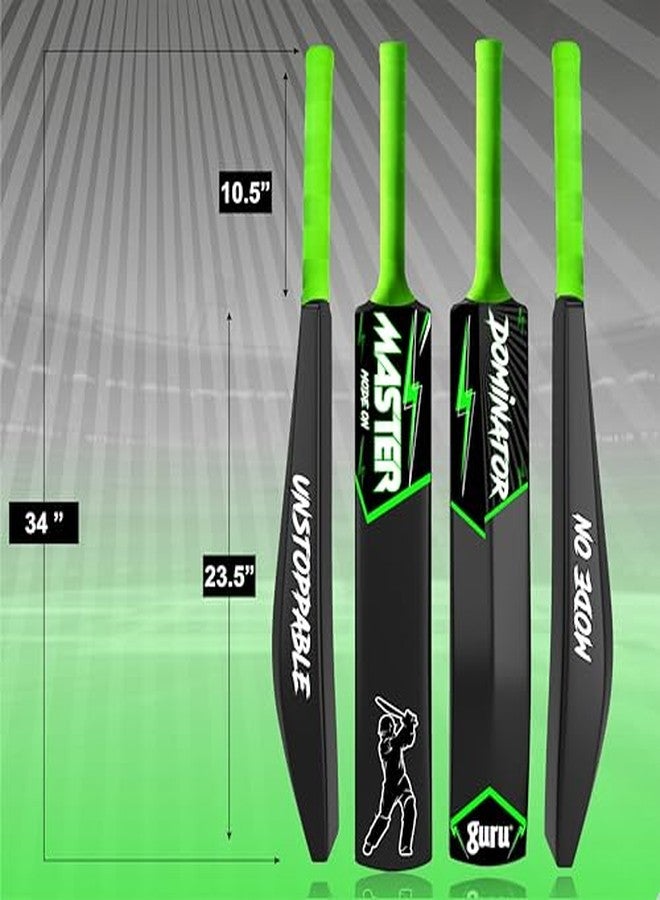 guru Plastic Bat, Plastic Cricket Bat Full Size Hard Heavy Duty Cricket PVC/Plastic Cricket Bat (800-850 g) - Image 3