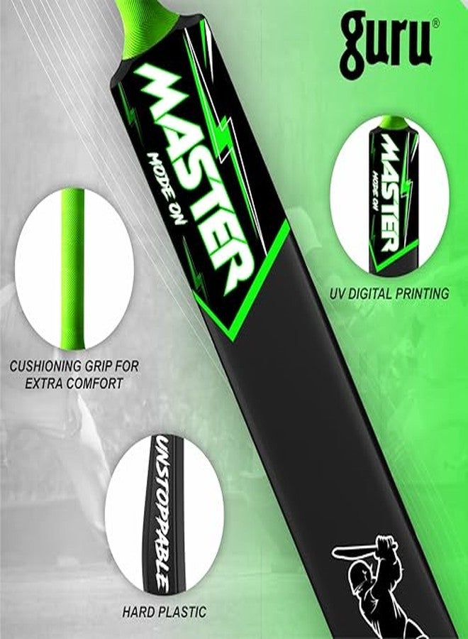 guru Plastic Bat, Plastic Cricket Bat Full Size Hard Heavy Duty Cricket PVC/Plastic Cricket Bat (800-850 g) - Image 4