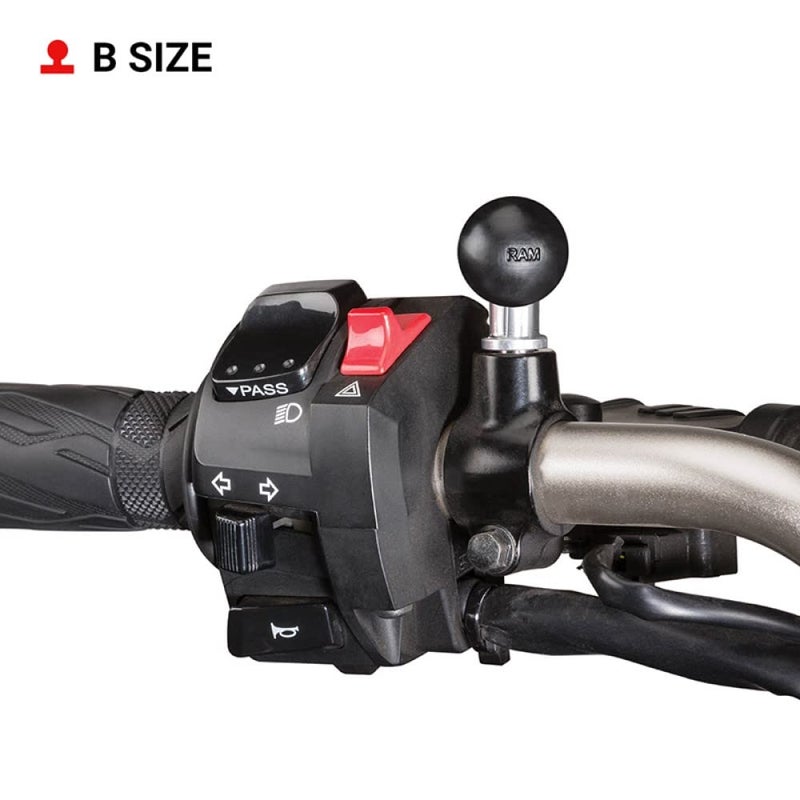 RAM Mounts Ball Adapter with M10 X 1.25" Threaded Post with B Size 1" Ball RAM-B-349U - Image 2