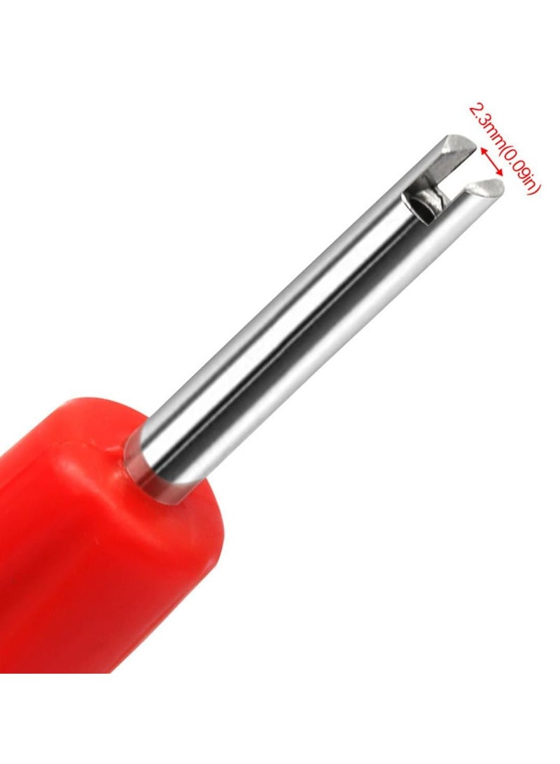 ECVV Tire Valve Core Remover Tools with 40 Pcs Schrader Valve Cores, 20Pcs O-ring Seal Valve Stem Caps, 3 Pieces Dual Single Head Tire Valve Core Remover Installer Repair Tools - Image 4