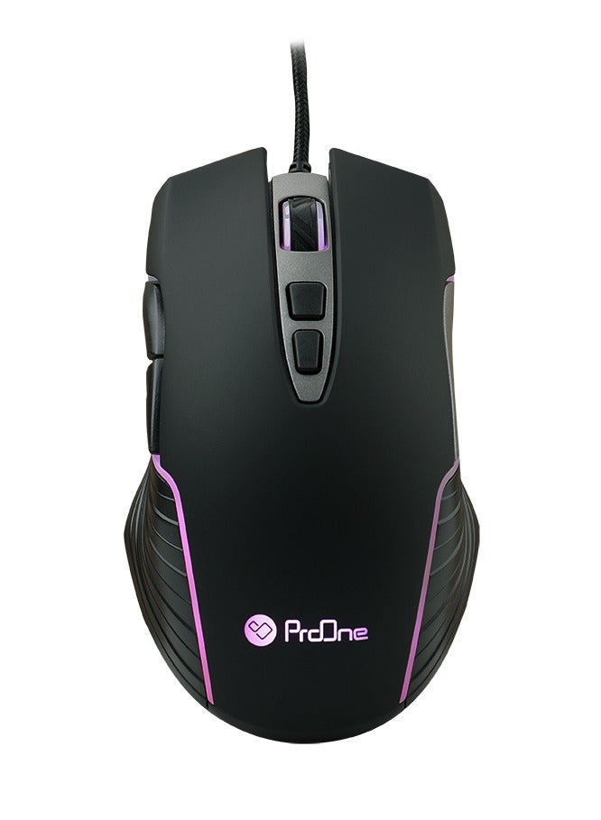 ProOne ProOne PMG30 Optical Gaming Mouse DPI Selectable,RGB light,7D function key, 7200 DPI Sensitivity, Up to 5000000 times key press  - Image 2