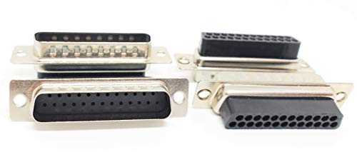 Pc Accessories - Connectors Pro 10-Pack DB25 Male D-Sub 25 Pins Crimp Type Connector, 10 Pcs PK, No Pin - Image 2