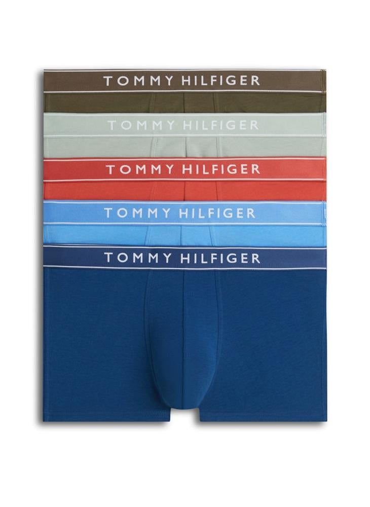 TOMMY HILFIGER 5-Pack Essential Repeat Logo Waistband Trunks - Image 1