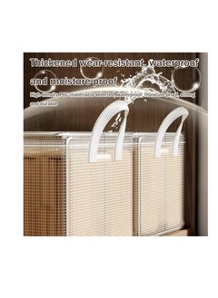 Generic GoldenLike PVC Clothing Storage Box, Household Transparent Dormitory Storage Basket Wardrobe Storage Box Clothing Pants Storage Box,26L  - Image 5