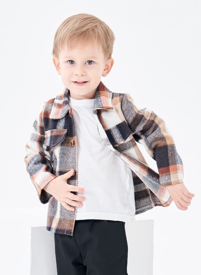 bilison Toddler Baby Boy Outfits Plaid Shirt+T Shirts+Pants Fall Winter 3Pcs Clothing Set 6Months-4T - Image 2
