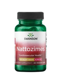 Triplestrength Nattozimes 195 Milligrams/6750 Fu 60 Veg Capsules Enzyme