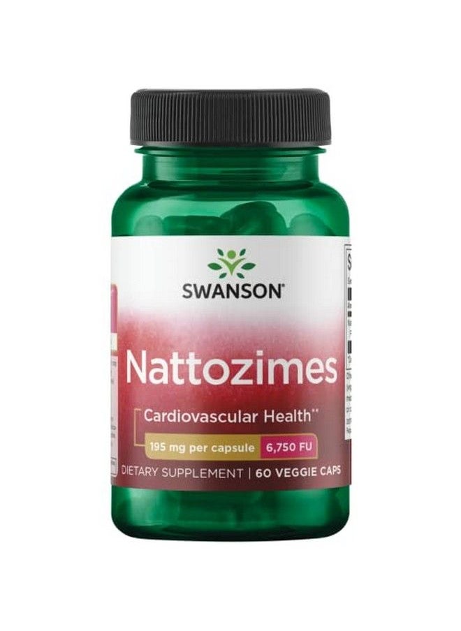 SWANSON - Triplestrength Nattozimes 195 Milligrams/6750 Fu 60 Veg Capsules Enzyme - Image 1