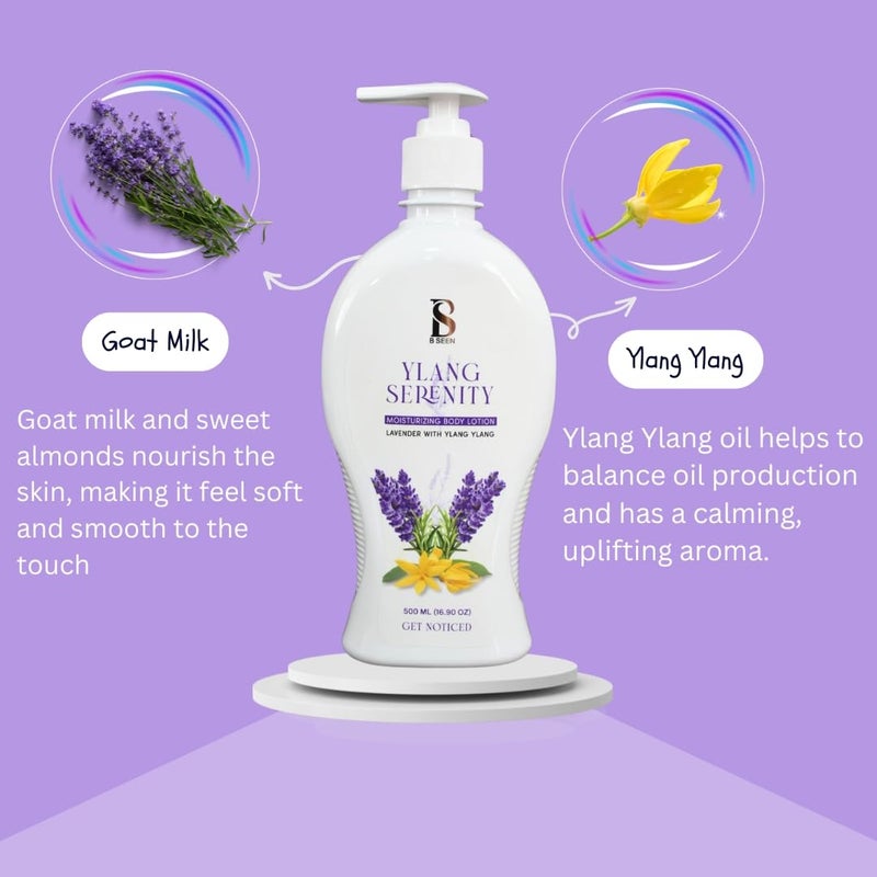BSEEN B SEEN Ylang Serenity Moisturizing Body Lotion For Unisex Above 18 Years Size  500 ML - Image 2