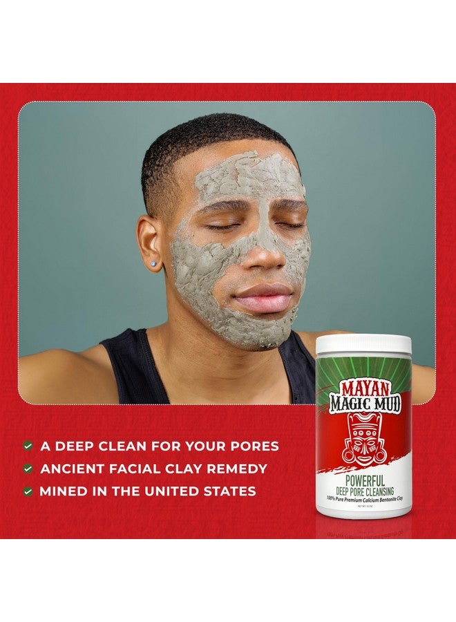 Mayan Magic Mud Powerful Deep Pore Cleansing Clay for Unisex - 32 oz Cleanser - Image 5