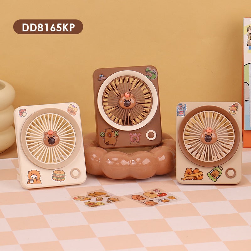 New Desktop Small Fan Mini Portable Usb Fan Home Dormitory Large Wind Gift Factory Delivery - Image 1