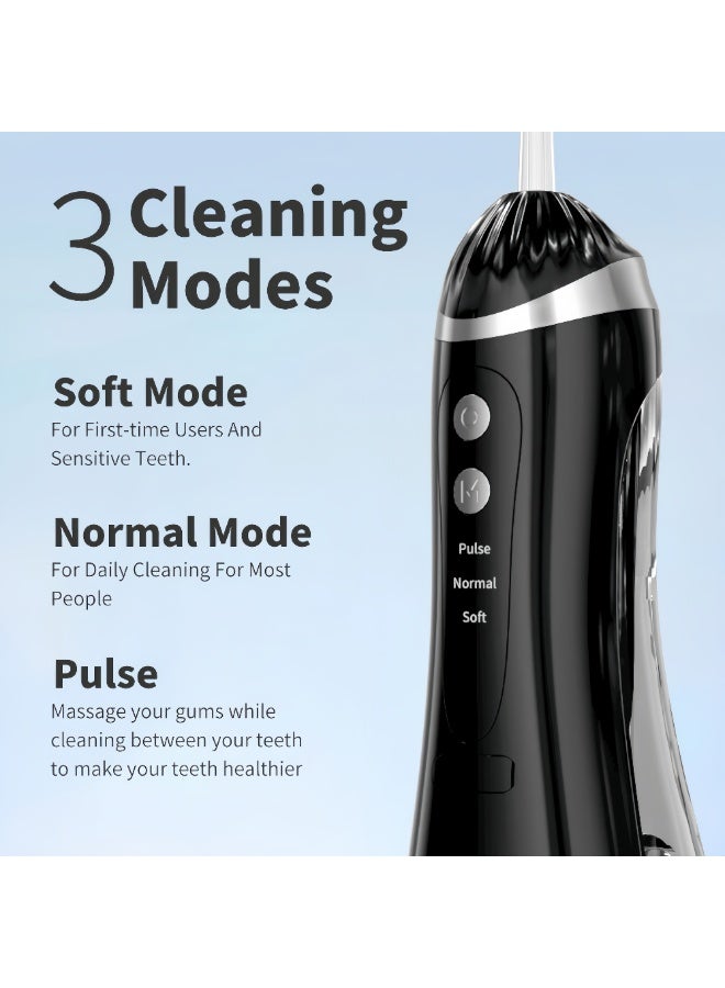 Household Dental Irrigator, Portable Cleaning Teeth Oral Charging IPX7 Waterproof Long-Lasting - Image 3