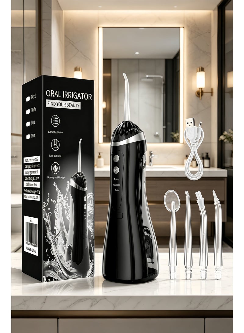 Household Dental Irrigator, Portable Cleaning Teeth Oral Charging IPX7 Waterproof Long-Lasting - Image 2