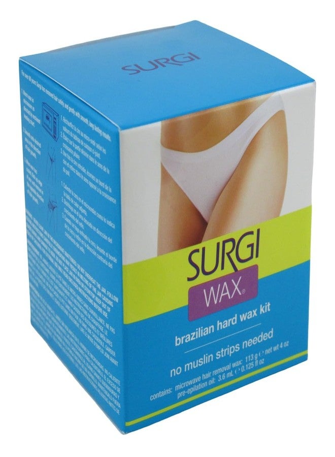 Surgiwax Surgi Wax Brazilian Hard Wax Kit For Private Parts 4 Ounce (118ml) (2 Pack) - Image 1