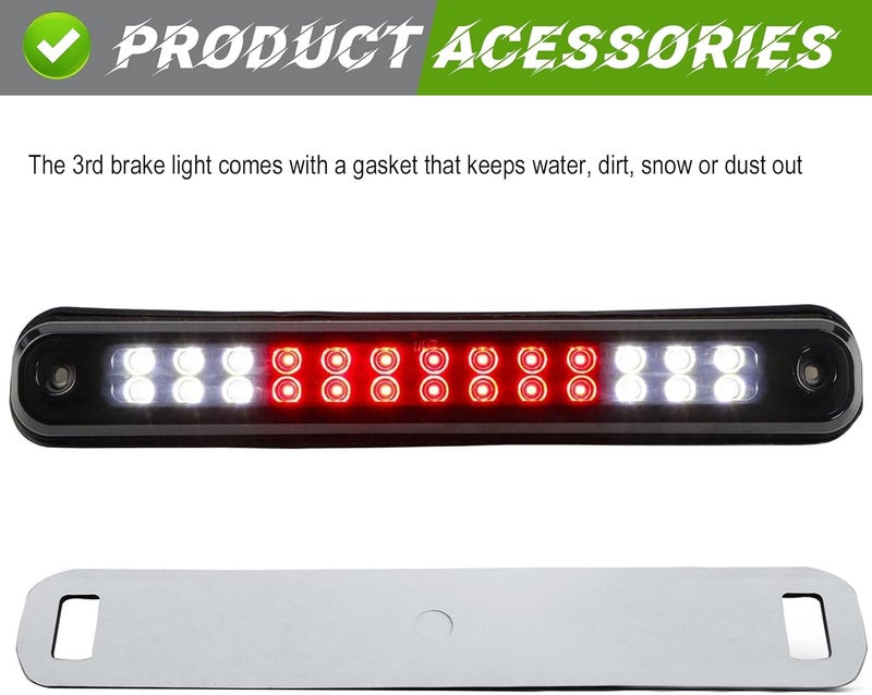 Bomusou Sanzitop HM014-CS 3rd Brake Light for 1988-1998 Chevy GMC C/K C10 Silverado Sierra - Image 5