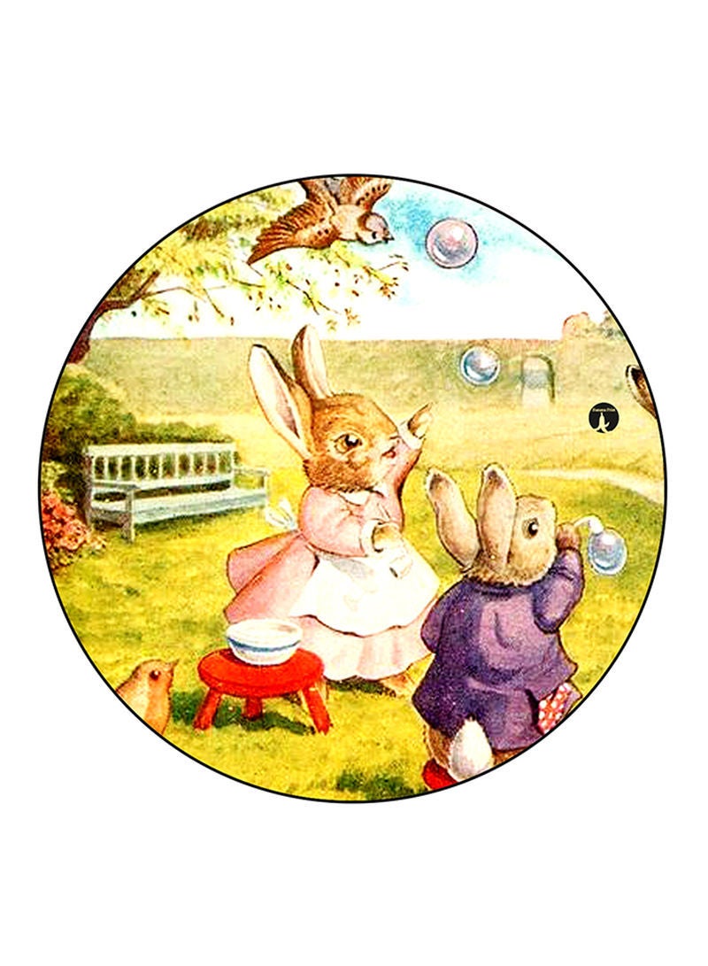 RKN Rabbits Printed Mouse Pad Multicolour