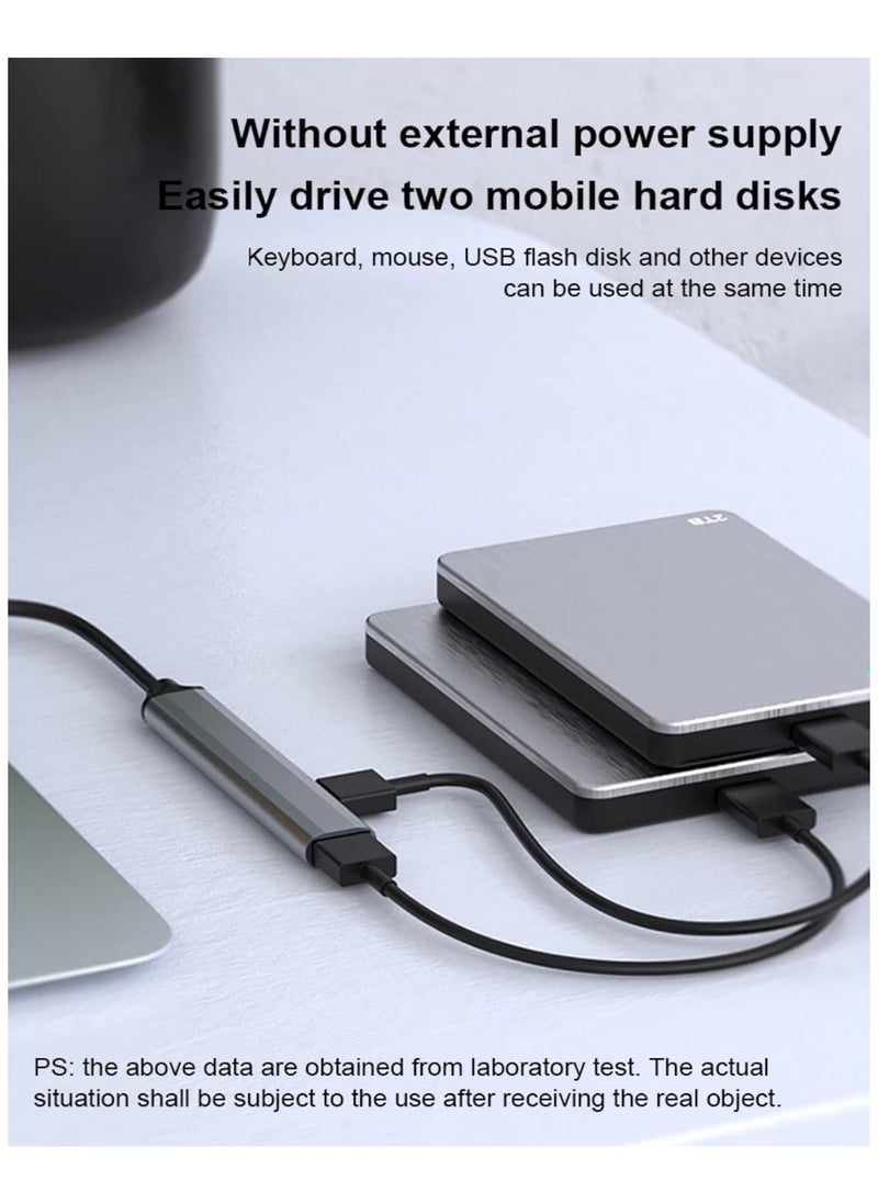 TIGER Ultra Slim USB 3.0 Hub with 4 Ports for Laptop, Notebook, PC, Mouse, Keyboard – Compact, High-Speed Data Transfer, Sleek Silver Design, Ideal for Work, Home, and Travel  - Image 5