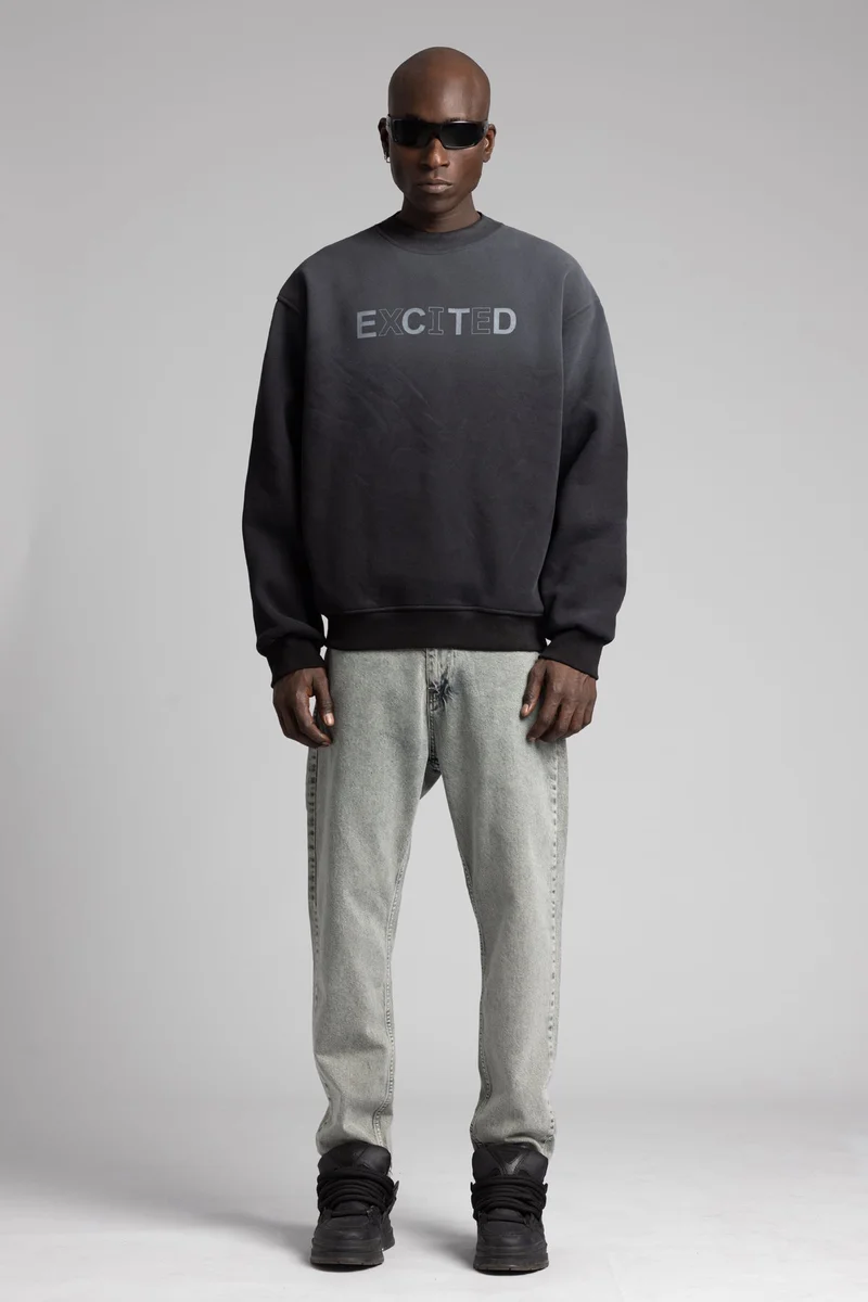 Catch Excited Printed Washable Sweatshirt