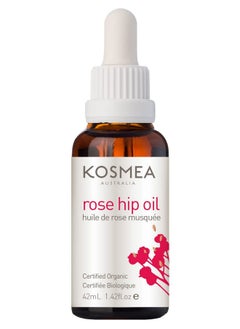 kosmea Rosehip Oil Sustainably Harvested Anti Aging Benefits For Face & Body Premium Quality Oil Using The Entire Fruit Seed & Skin 1.42 Fl Oz  - Image 1