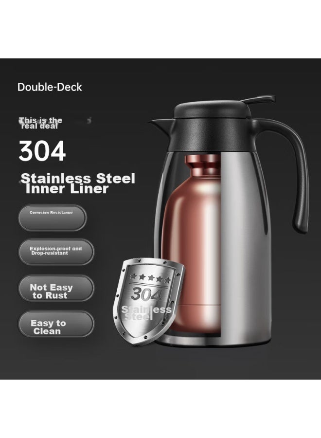 COOKER KING Chuidahuang Insulated Pot, 304 Stainless Steel, Large Capacity For Home Use, Water Kettle, Tea Pot, Non-slip Bottom, Warm Water Pot, 2.2l - Image 2