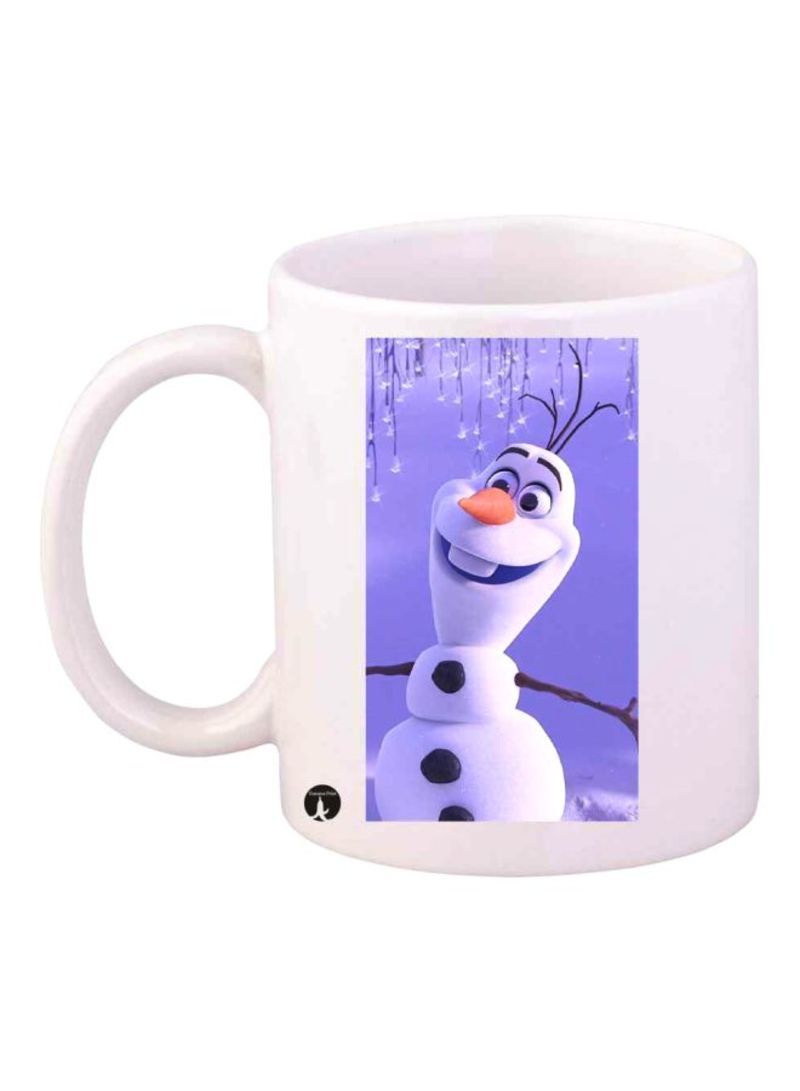 Frozen Printed Mug White/Purple Standard Size