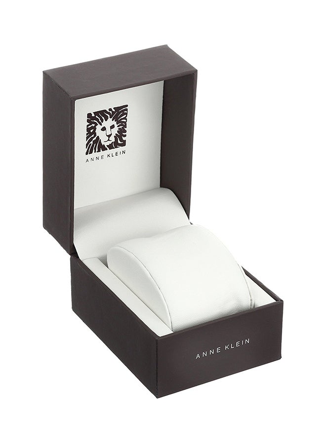 آن كلاين ساعة يد بعقارب مصنوعة من الجلد مقاومة للماء طراز 10/9443BKBK