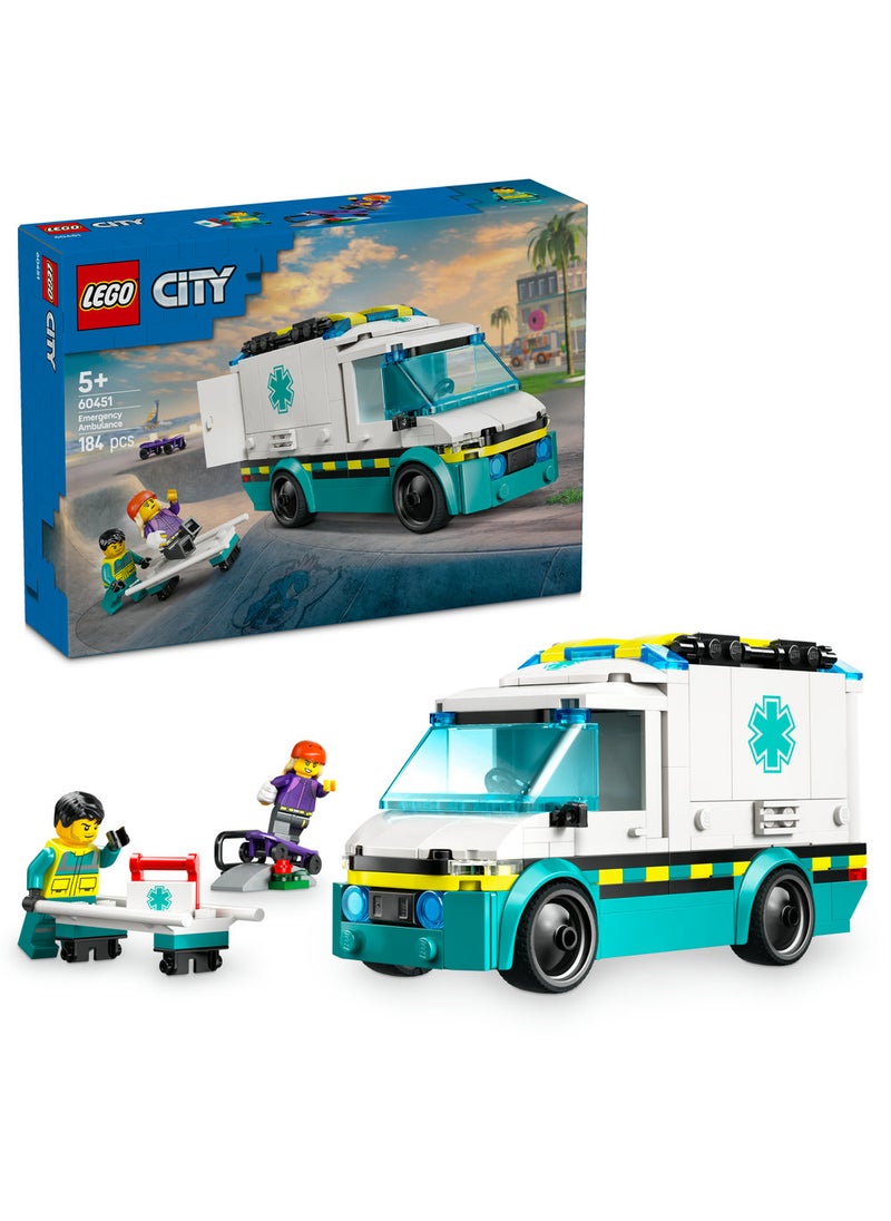 LEGO Lego City Emergency Ambulance 60451 (184) Pieces  - Image 1
